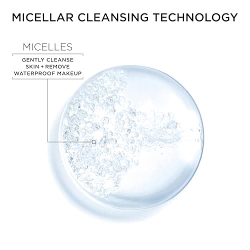 Garnier Micellar Water For Waterproof Makeup, Hydrating Facial Cleanser & Makeup Remover, Suitable for Sensitive Skin, Vegan, Cruelty Free, 13.5 Fl Oz (400mL), 1 Count — view 2