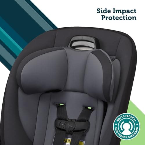 Safety 1st Ellaris 3-in-1 Convertible Car Seat, Slim Fit Design, Rear & Forward-Facing, 5-Position Headrest, Travel-Friendly with Machine-Washable Seat Pad, London Blue — view 5