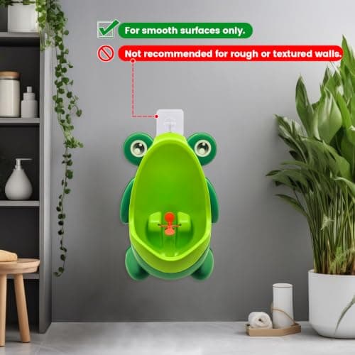 Frog Pee Training,Cute Potty Training Urinal for Boys with Funny Aiming Target,Green Urinals for Toddler Boy — view 5