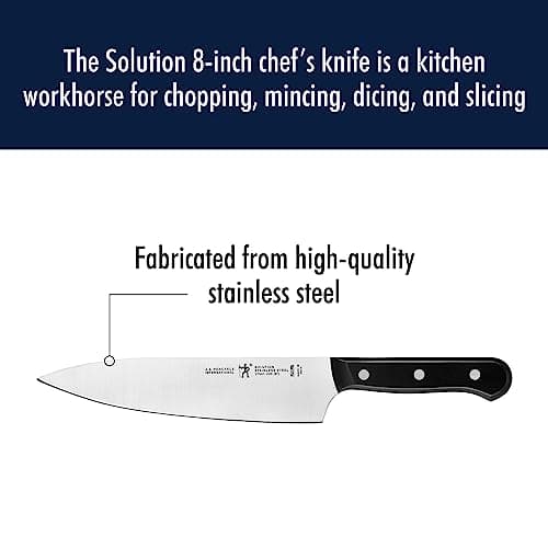HENCKELS Solution Razor-Sharp 8-inch Chef Knife, German Engineered Informed by 100+ Years of Mastery
