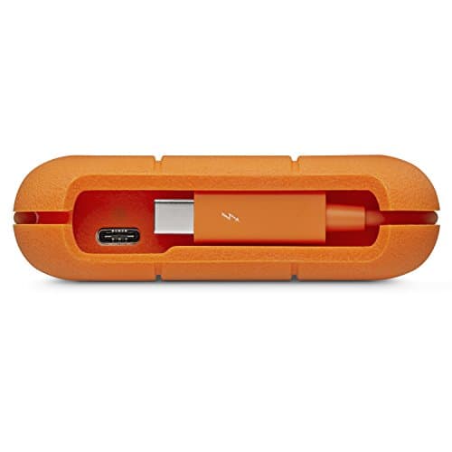 LaCie Rugged USB-C, 4TB, Portable External Hard Drive, Drop, Shock, Dust, Rain Resistant, for Mac & PC (STFR4000800) — view 3
