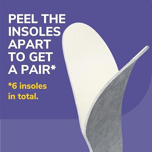 Dr Scholl’s Go Sockless! Cushioning Insoles for Women Men Unisex, 3 Pairs, Trim to Fit - Absorbs Moisture to Keep Feet Dry, Shoe Inserts for Women Men with Plush Terry Cloth Layer for Added Comfort — view 5