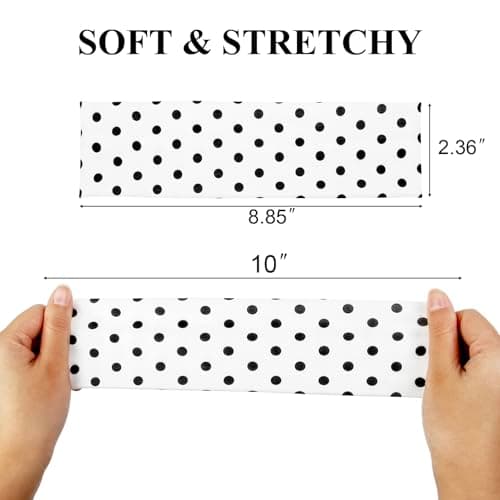 TERSE Polka Dot Headbands for Women Trendy Head Bands for Women's Hair, Women's Fashion Headband Vintage Hair Accessories — view 3