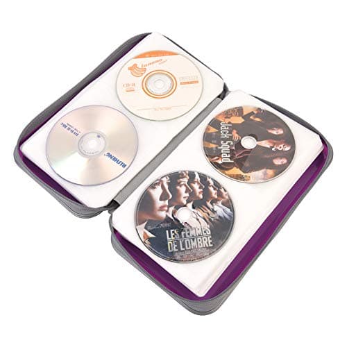 alavisxf xx CD Case, 96 Capacity Hard Plastic Disc Holder for Car Home