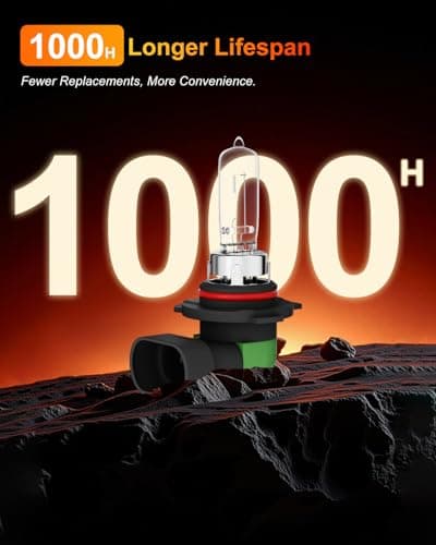 OKOENIEO 9012 Halogen Headlight Bulb, 12V 55W Standard Halogen Light Bulb, 3800K, 4000 Lumens, High Brightness Headlight Bulb, Head Light Bulbs for Car,Headlight Bulbs Low Beam, Pack of 2 — view 3
