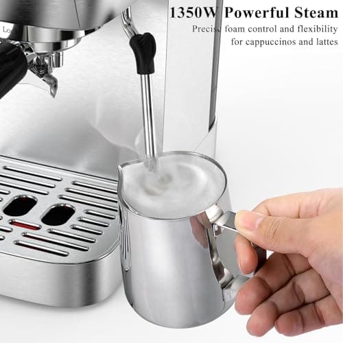 MAttinata Espresso Machine 20 Bar, Compact Espresso Maker with Milk Frother — view 2