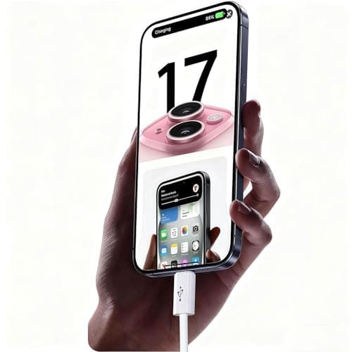 Car Carplay Cable for iPhone 17/16/15, USB A to USB C Cable Compatible for iPhone 17/16,17Air, 17/16/15 Pro Max,17E/16E/Plus, iPad 10th/11 Gen,iPad Pro 12.9,Air 5th/4th Charger Cord,Car Charging Cable