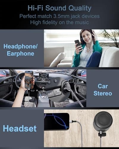 iPhone 17 USB C Aux Cord for Car 3.3ft, USB C to 3.5mm Audio Aux Jack Cable — view 5