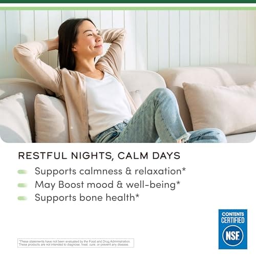 Magnesium Glycinate 400mg | 180 Capsules | Sleep, Muscle, & Heart Support | Vegan, Third Party Tested, Gluten Free, Non-GMO, by Double Wood Supplements — view 4
