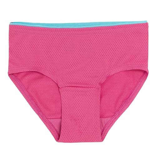 Fruit of the Loom Girl's Breathable Underwear, Brief - 6 Pack - Solids/Swirl, 10 — view 4
