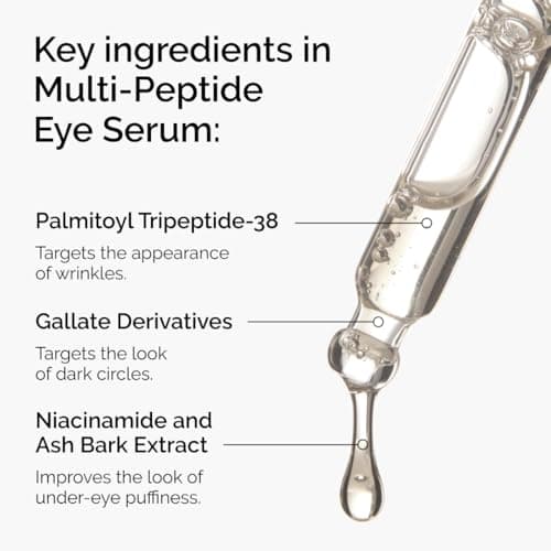 The Ordinary Multi-Peptide Eye Serum, Anti-Aging Formula for Crow’s Feet, Dark Circles & Puffiness, 15 ml