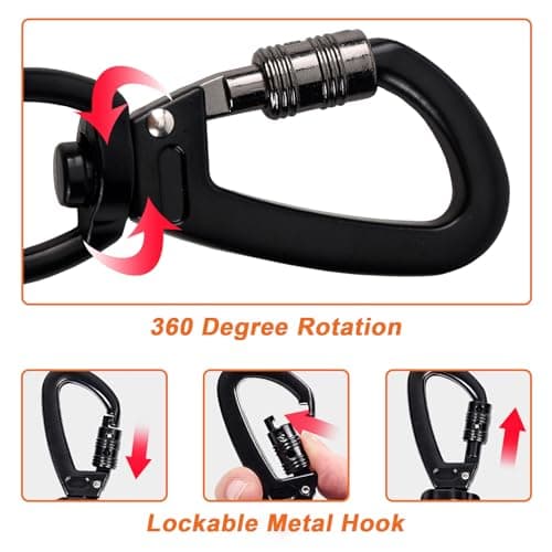 Long Leash for Dog Training 6FT/ 10FT/ 15FT/ 30FT/ 50FT/ 100FT, Reflective Nylon Rope Lead with Comfortable Padded Handle for Large Medium Small Dogs Walking, Playing, Camping — view 2