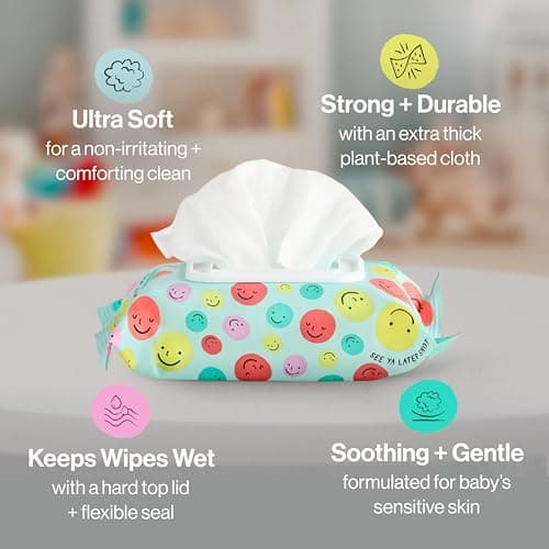 The Honest Company Plant-Based Snot Removing Wipes, Soothing Nose Face with Aloe, Hypoallergenic, Sensitive Skin, EWG Verified, Fragrance-Free, 30 Count — view 5