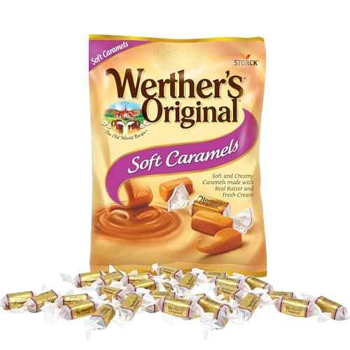 Werther’s Original Soft Caramels Candies, Individually Wrapped Pieces, Bulk Candy Bowl Filler Treats, 2.22 Ounces(Pack of 3) — view 2