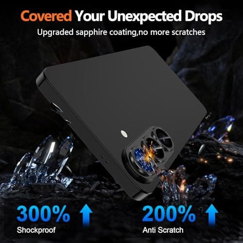 Avocase for Samsung Galaxy S26 Camera Lens Protector, Individual Metal Ring Tempered Glass Lens Cover, [Strong Adsorption] Scratch Resistant Ultra-Thin HD Clear Lens Cover, 1 Set-Black — view 4