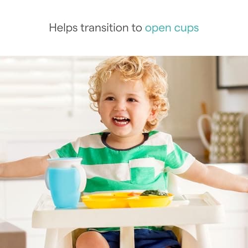 Munchkin Miracle 360˚ Trainer Cup, 7oz, 2Pk, Blue/Green, Blue, Green, 7 Ounce