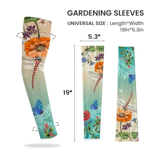 YPHCDO Gardening Sleeves for Women Farm Sun Protection Thorn Proof Cooling Arm Sleeves to Cover Arms for Garden Sports — view 4