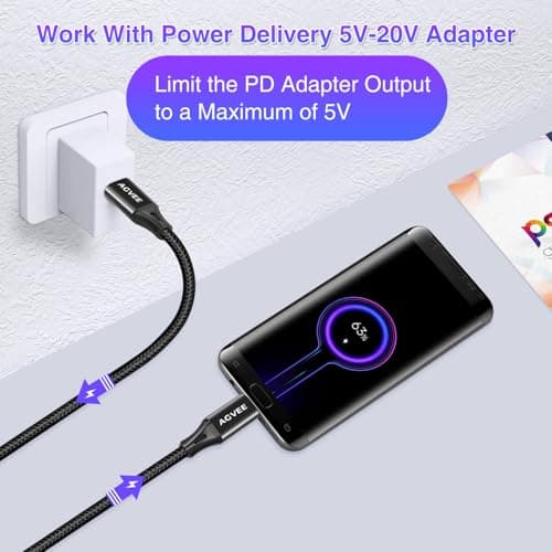 AGVEE 3ft USB-C to Micro USB Cable — view 3