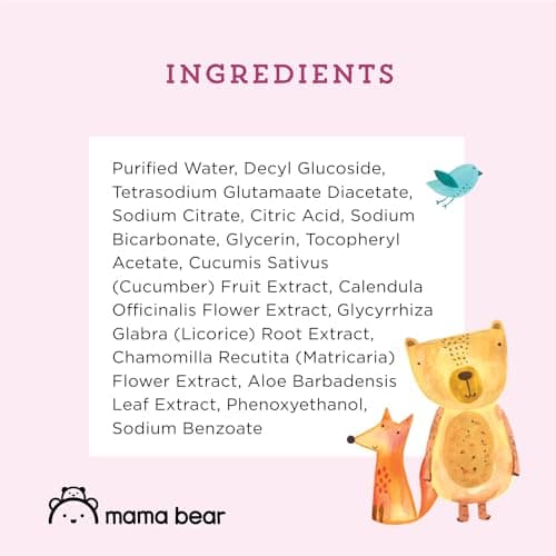 Amazon Brand - Mama Bear 99% Water Baby Wipes, Hypoallergenic, Fragrance Free, 216 Count Total (3 Packs of 72 Wipes Each) — view 5