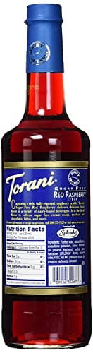Torani Sugar Free Red Raspberry Flavor Syrup, 750ml