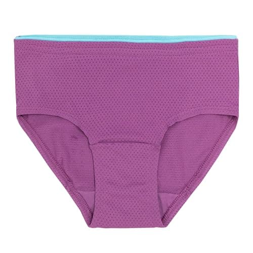 Fruit of the Loom Girl's Breathable Underwear, Brief - 6 Pack - Solids/Swirl, 10 — view 2