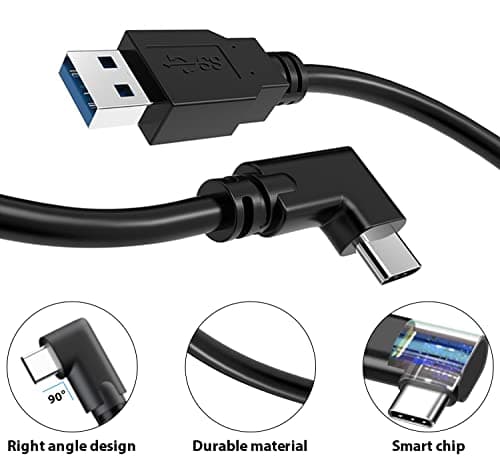 VakiReyy 10FT Link Cable for Oculus Quest 3/Quest 2, High Speed Data Transfer Charging Cable USB 3.0 to USB C Cable Charger for Oculus Quest 2 Accessories VR Headset Gaming to PC — view 3
