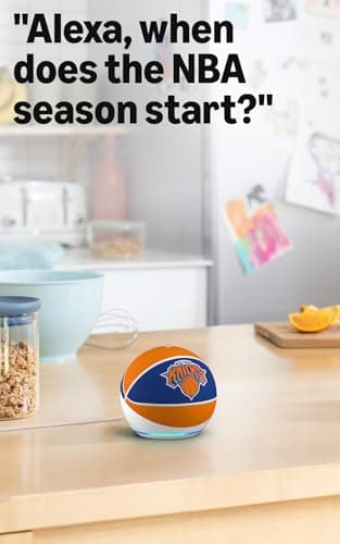 Amazon Echo Dot (newest model) | Officially Licensed NBA Limited-Edition | New York Knicks — view 3