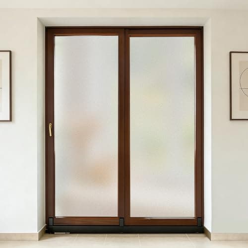 VELIMAX Window Privacy Film, Frosted Glass Window Film, Sun & Heat Blocking Decorative Static Cling Tint for Home Bathroom Office — view 5