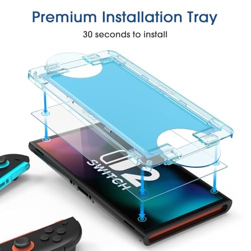 amFilm Auto-Alignment OneTouch for Nintendo Switch 2 Screen Protector 2025 — view 2