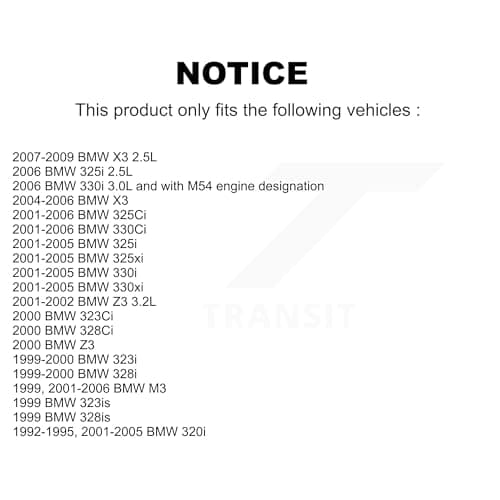 PUR 1x Air + 1x Cabin Filter (2 Total) Kit Replacement For BMW X3 325i 330Ci 325Ci M3 Z3 330i 320i 325xi 323i 330xi 328i 323Ci 328Ci 328is 323is KFL-100127