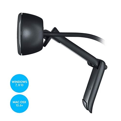 Logitech C270 Webcam, 720p, Widescreen Video Calling, Light Correction, Noise-Reducing Mic, Works with Zoom, Nintendo Switch 2’s New GameChat Mode, PC/Mac/Laptop/MacBook/Tablet - Black — view 5