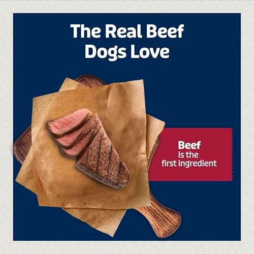Blue Buffalo Jumbo Bits, Soft & Chewy Anytime Treats, Beef Recipe, Natural Dog Treats Mineral Enhanced for Flavor, 4 oz. Bag — view 3