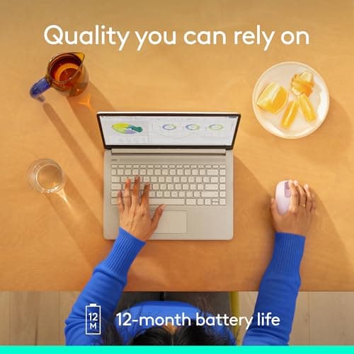 Logitech M196 Bluetooth Wireless Mouse, Compact and Portable Mouse for Laptops, Tablets and More, 12-Month Battery, Smooth Tracking, Compatible with PC and Mac, Windows and macOS - Rose — view 5