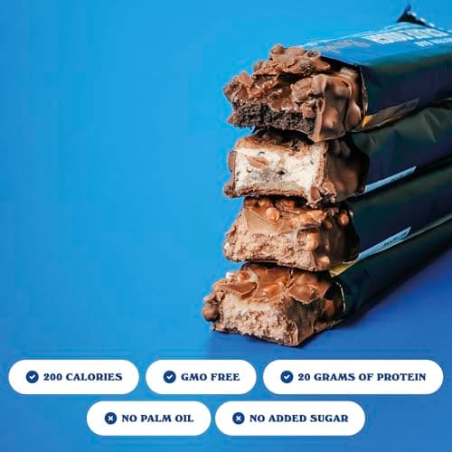 Barebells Protein Bars Variety Pack - 24 Bars (2 Packs of 12), 20g High Protein Treats - Chocolate Nutrition Bars with No Added Sugar - On-The-Go Breakfast or Post-Workout Snack — view 2