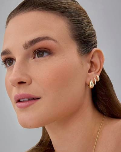 Gold Plated 925 Sterling Silver Posts Three Pairs — view 3