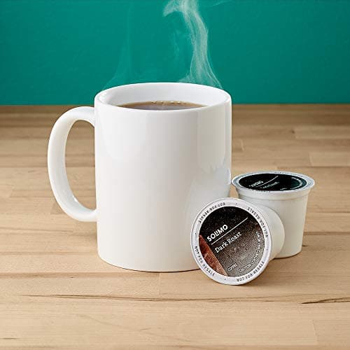 Amazon Brand - Solimo Dark Roast Coffee Pods, Compatible with Keurig 2.0 K-Cup Brewers 100 Count