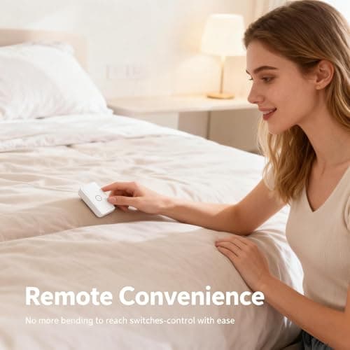 LoraTap Remote Control Outlet: Wireless Wall Switch — 656ft Range — on Off Outlet Switch for Lights & Small Appliances — Pre-Programmed & No Wiring — view 5