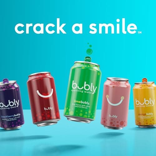 bubly Sparkling Water, Lime, 12 Fl Oz Cans (8 Pack) — view 3