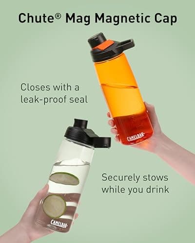 CamelBak Chute Mag Water Bottle with Magnetic Leak‑Resistant Cap, Lightweight Tritan Design for Everyday Hydration, 25oz, Oxford — view 4