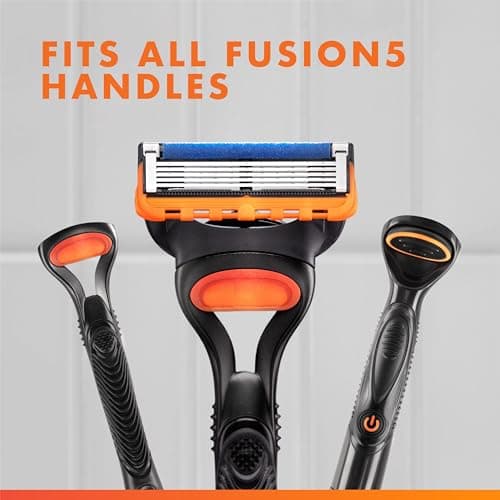 Gillette Fusion5 Mens Razor Blade Refills, 12 Count, Lubrastrip for a More Comfortable Shave — view 5