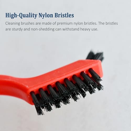 Karosom 6pcs Nylon Brushes for Cleaning, Small Cleaning Brushes for Tight Spaces, Car Detailing Brush Set for Cleaning Dust in Holes — view 2