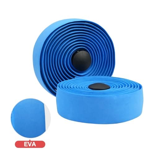 Szynic BD13 Bike Handlebar Tape, EVA Road Bike Bar Tape with Shock Absorbing Cushioning, Anti-Slip Bicycle Handlebar Wrap, Heavy-Duty Acrylic Double Sided Tape, (Blue) — view 3