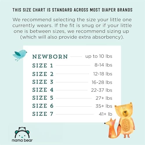 Amazon Brand - Mama Bear Gentle Touch Baby Diapers, Size 6, 108 Count (4 Packs of 27), Hypoallergenic, Wetness Indicator — view 4