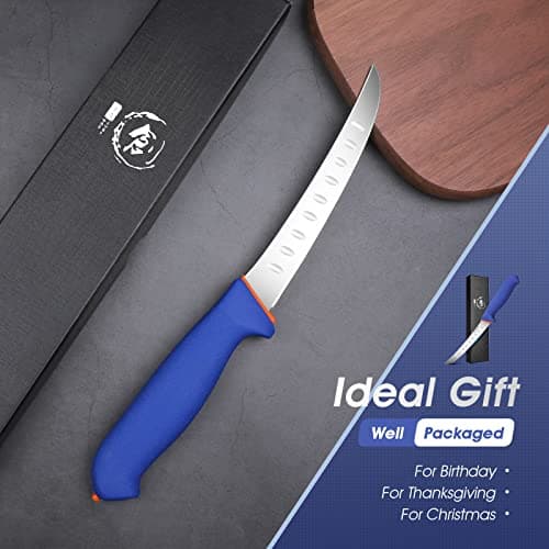 DRAGON RIOT Premium Boning Knife for Meat Cutting 6 Inch BBQ Brisket Meat Trimming Butcher Knife - Stainless Fish Fillet Turkey Carving Knife — view 5