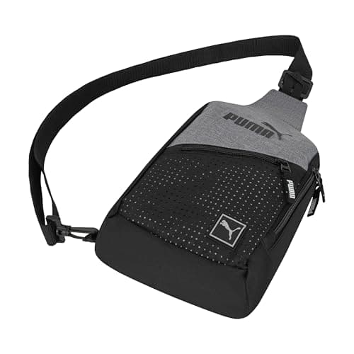 PUMA EVERCAT SIDEWALL SLING BACKPACK, One Size, Heather Grey