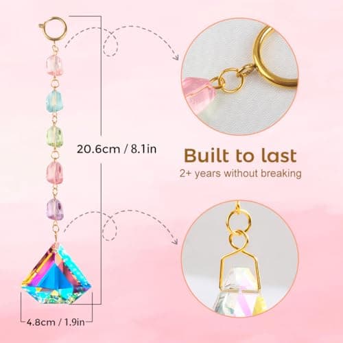 Geili Prism suncatcher for Your car,Rearview Mirror Charm for Women Baroque — view 2