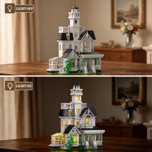 Magic House Building Set, Owens House Building Blocks with LED Light, Architecture Decor Model Kit, Gifts for Adults Teens Age 14+(1162 PCS)
