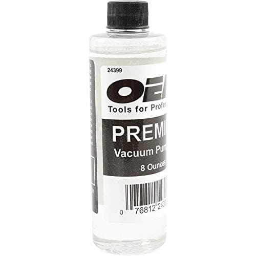 OEMTOOLS 24399 Vacuum Pump Oil, 8 oz, Hydrotreated, 8oz Vacuum Oil Change Tool Accessory, Widely Compatible for Fluid Pump, Automotive, Electrical, and Mechanical Systems