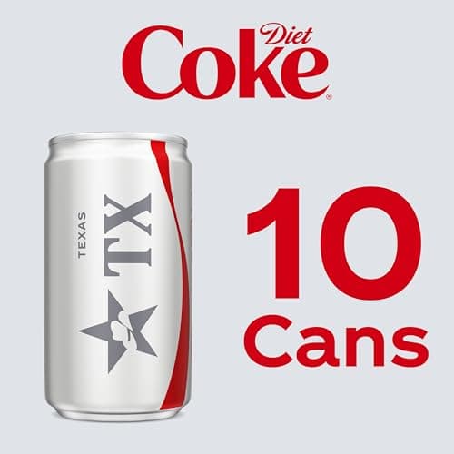Diet Coke Soda Soft Drink Fridge Pack Mini Cans, 7.5 fl oz, 10 Pack — view 5