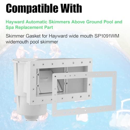 kiecpoy SP1091WM Wide Mouth Skimmer Gasket for Hayward SP1091WM Dyna-Skim